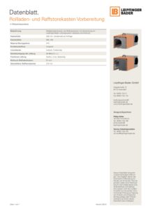 Datenblatt Massiver Ziegel-Rollladen- und Raffstorekasten Vorbereitung mit Lüftungssystem