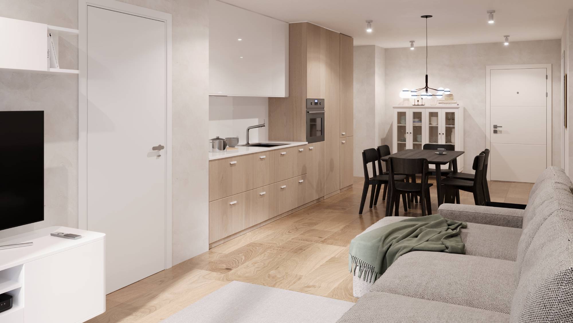 ZIEGELMODULE Leipfinger Bader Raumbeispiel 3-Zimmer-Apartment Möbelbeispiele