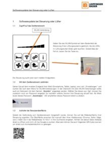 Leipfinger-Bader Kurzanleitung Softwareupdate Lüftungssystem Premium